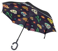 parapluie tête de mort