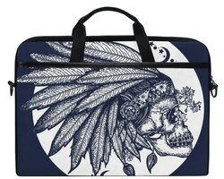 sacoche ordinateur tête de mort